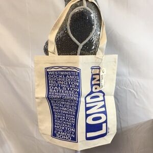 Maptote tote bag blue LONDON districts new